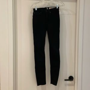 Rag and Bone Black Skinny Jean